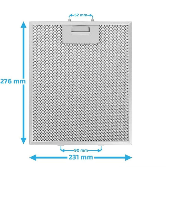 4055101671 Dunstabzugsfilter 276 x 231 mm Dunstabzugshauben-Fettfilter Küchenabzug AEG Electrolux