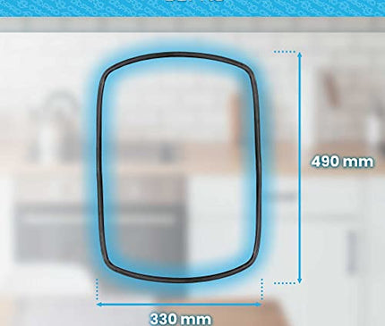  Oven Seal with 4 Hooks/Seal Suitable for AEG, Electrolux, 140043543028, Zanker, Zanussi 140043543010, 4055352589, 4055393088, 5614093010