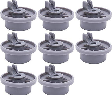 Ultra Durable 165314 Dishwasher Lower Rack Wheel Replacement Part by Blue Stars - Easy to Install - Exact Fit for Bosch & Kenmore Dishwashers - Replaces 420198 AP2802428 PS3439123 - PACK OF 8