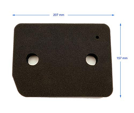 2x Tumble Dryer Evaporator Foam Sponge Filter Compatible with Miele 9164761 4054905442652 00916476100017 Dryer Heat Pump Dryer
