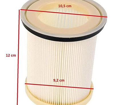 OZBASPAREPART Kompatibel für Arnica Bora 3000 5000 Staubsauger Zylinder Hepa und Motorschutz Schwammfilter, Weiß