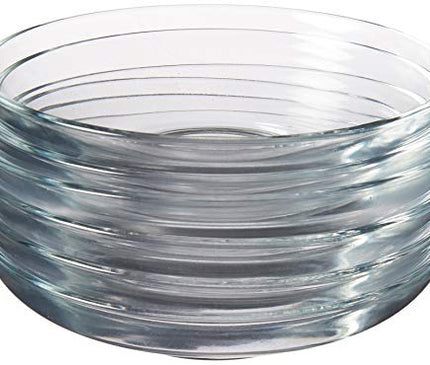 Pasabahce Turkish Glass Saucers Tea Plates, 6 Count