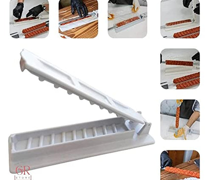 Skewers Kebab Maker Barbecue Stringer Box Machine Beef Meat Vegetable String Grill Kitchen Accessories Outdoor BBQ Gadget Turk