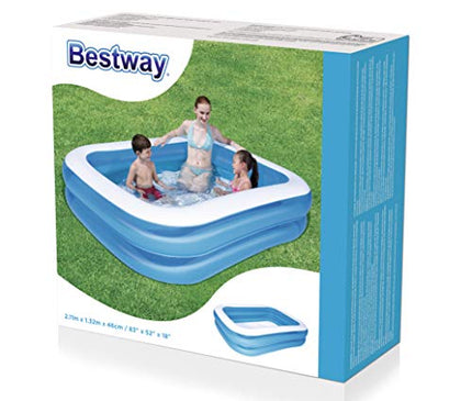 Надувной бассейн Bestway 12819, размеры: 83"x52"x18" (211 x 132 x 46 см).