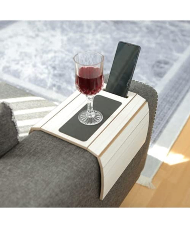 Functional Wooden Sofa Tray | Sofa Arm Table | Adjustable Sofa Arm Tray | Sofa Side Table