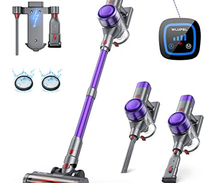 Cordless Vacuum Cleaner, 450W 33000pa Stick Vacuum Handheld Vacuum Household Vacuum Cleaner with Auto Mode Docking Station, 55 Mins Runtime for Carpet, Hard Floor, and Pet Hair