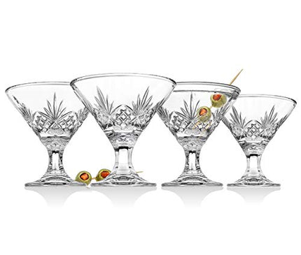 Godinger Martini Glasses, Cocktail Glass - Dublin Collection, Set of 4