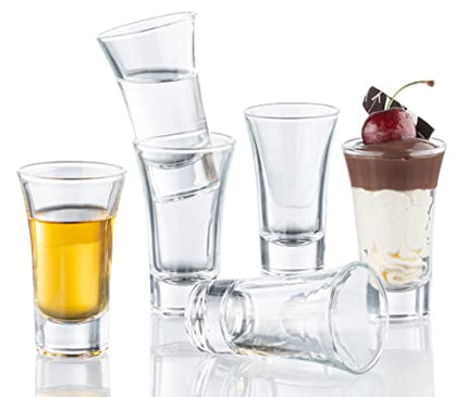 6-Pack Heavy Base Shot Glass Set, 2-Ounce Shot Glasses