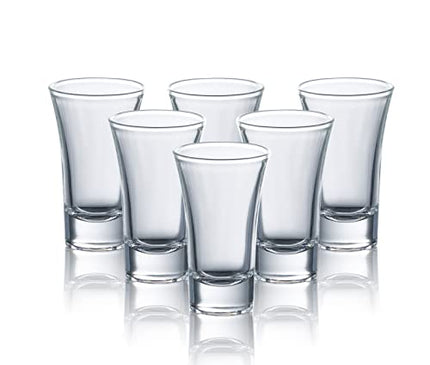 6-Pack Heavy Base Shot Glass Set, 2-Ounce Shot Glasses