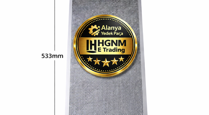 481248058305 Whirlpool Elica Uyumlu Davlumbaz Aspiratör Metal Yağ Filtresi 533x177 mm