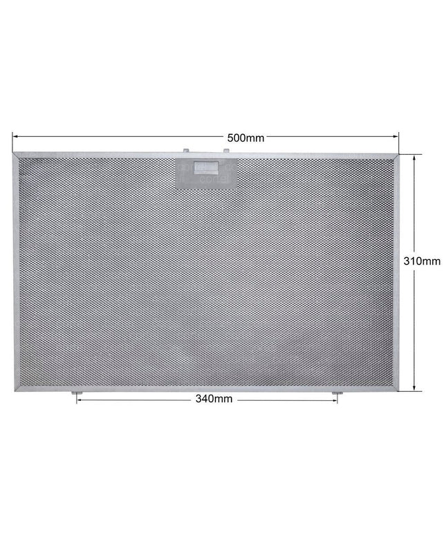 00432785 Davlumbaz Aspiratör Filtresi, 500x310 mm Bosch, Balay, Constructa