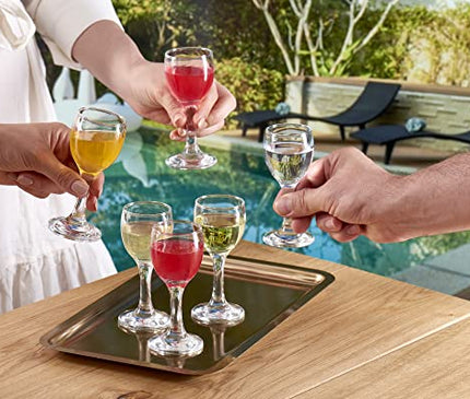 Набор из 6 рюмок Pasabahce Premimum Shot Glasses - миниатюрные стаканчики для ликера и кордиала Bistro объемом 2 унции (60 мл)