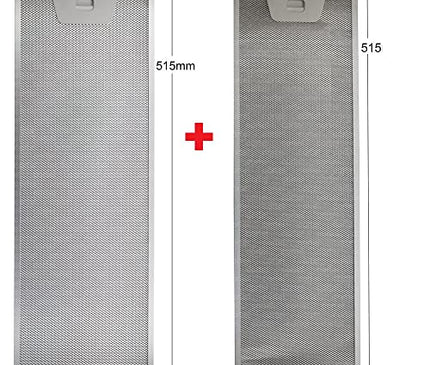 00660222 00660223 - Juego de filtros para campana extractora (515 x 166 + 515 x 186 mm)