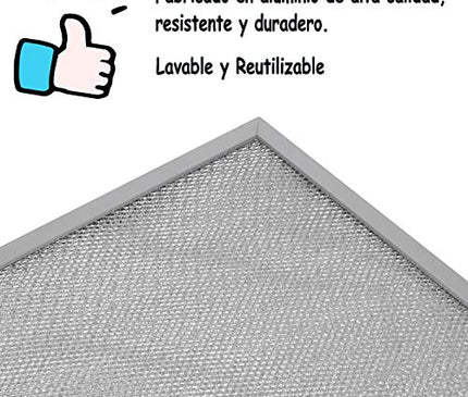 Filtro Campana Extractora Universal 320 x 260, Filtro de Grasa para Campana Extractora