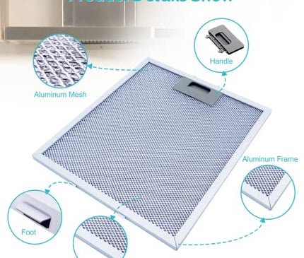 W10169961A Range Hood Filter Replacement,Fits Whirlpool, Ikea, Kitchen Aid,
