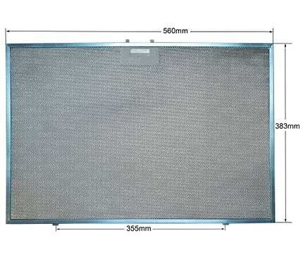 9178011218 Davlumbaz Yağ Filtresi Özelleştirilebilir 565x380 mm Davlumbaz Filtresi Mutfak Aspiratörü Alüminyum