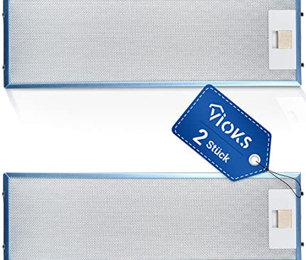 Set 2x Fettfilter Dunstabzugshaube Ersatz für AEG Filter 405534414/9 - AEG Dunstabzugshaube Filter Metall 512x160mm für AEG Dunstabzugshaube