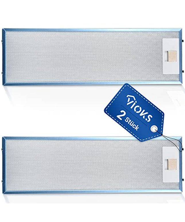 Set 2x Fettfilter Dunstabzugshaube Ersatz für AEG Filter 405534414/9 - AEG Dunstabzugshaube Filter Metall 512x160mm für AEG Dunstabzugshaube