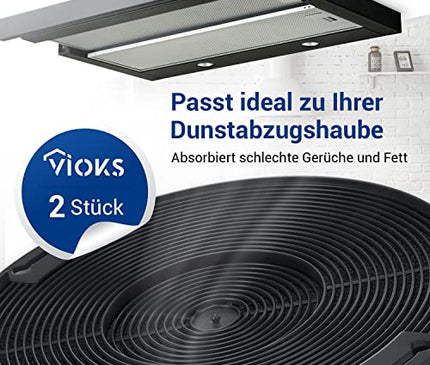 Kohlefilter Dunstabzugshaube 2Stk 155mmØ Ersatz für AEG Aktivkohlefilter 405509371/2 - Фильтр для Dunstabzugshauben Zanussi, AEG, Beko