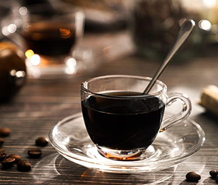 3.4 oz Espresso Cups Small Demitasse Clear Glass Espresso Drinkware Demitasse Cups Espresso