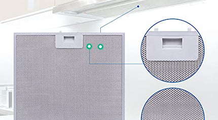00362381 362381 Фильтр для травы для кампанской вытяжки, ответный элемент для Neff 330 x 320 мм