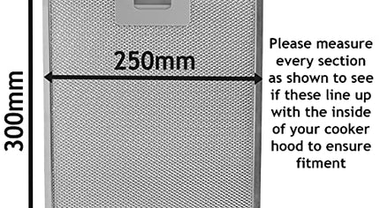 300*250 30x25 вытяжка металлическая сетка жироулавливающий фильтр для кухни вытяжка вентиляционное отверстие 300x250 мм