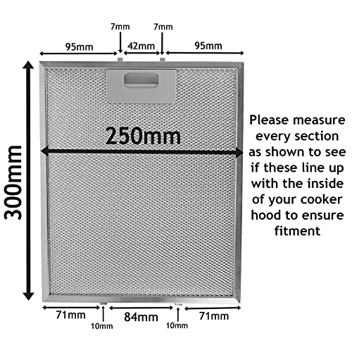 300*250 30x25 вытяжка металлическая сетка жироулавливающий фильтр для кухни вытяжка вентиляционное отверстие 300x250 мм
