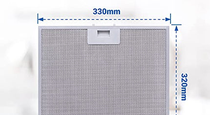 00362381 362381 Фильтр для травы для кампанской вытяжки, ответный элемент для Neff 330 x 320 мм