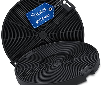 Kohlefilter Dunstabzugshaube 2Stk 155mmØ Ersatz für AEG Aktivkohlefilter 405509371/2 - Фильтр для Dunstabzugshauben Zanussi, AEG, Beko