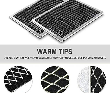 97007696 Charcoal Odour Filter for Range vent hood (8 3/4" X 10 1/2" X 3/8")-3 Pack