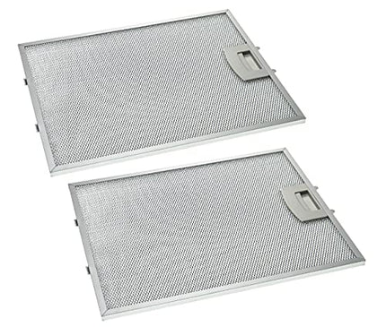 2x filtro metálicos de grasa compatible con Siemens LC45620/02, LC45620/03, LC45650/01, LC45650/02, LC45650/03 campana extractora, metal