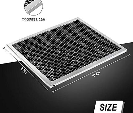 97007696 Charcoal Odour Filter for Range vent hood (8 3/4" X 10 1/2" X 3/8")-3 Pack
