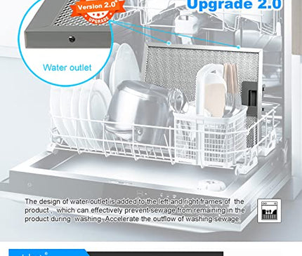 Сменный фильтр для вытяжки W10169961A, подходит для Whirlpool, Ikea, Kitchen Aid, Jenn Air, 3-слойный алюминиевый сетчатый фильтр для вытяжки 10,5x12 дюймов, алюминиевые жироулавливающие фильтры для вытяжки HR Huare Technology, 2 шт.