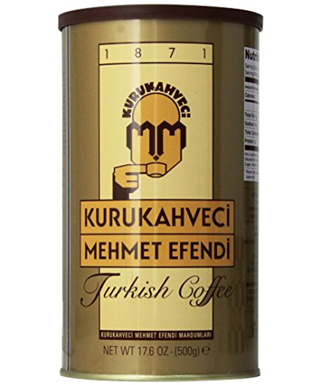 Kurukahveci Mehmet Efendi Turkish Coffee, 17.6 Ounce (Pack of 1)