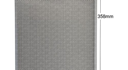 00703451 Filtro de campana 358 x 264 mm, filtro de grasa para campana extractora de cocina, aspirador de aluminio, 35,8 x 26,4 cm)