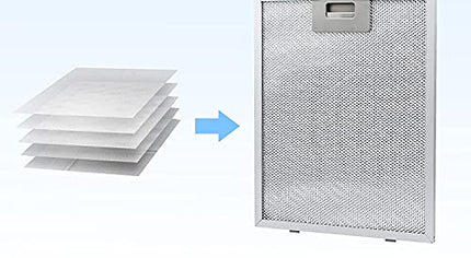 2 adet 320 x 260 mm Üniversal Davlumbaz Yağ Filtresi (Ocak Davlumbazı için) x 2 adet Mutfak Aspiratör Teli