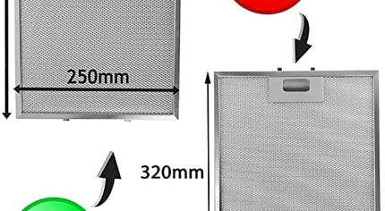 300*250 30x25 вытяжка металлическая сетка жироулавливающий фильтр для кухни вытяжка вентиляционное отверстие 300x250 мм