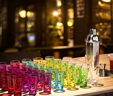 6-Pack Heavy Base Shot Glass Set, 2-Ounce Shot Glasses