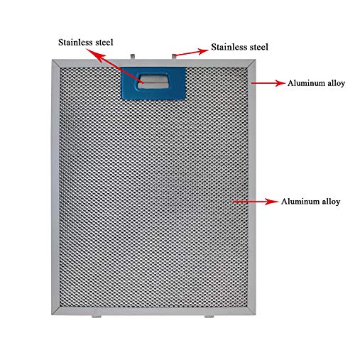 300x250 mm Davlumbaz Yağ Filtresi Alüminyum Metal Filtre – 25x30 Mutfak Aspiratör Teli