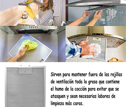 Filtro Campana Extractora Universal 320 x 260, Filtro de Grasa para Campana Extractora