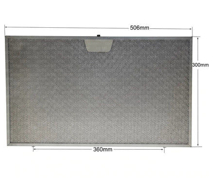 744829 00744829 Filtro Campana Extractora de grasa metálico 506 x 300 mm Bosch Siemens