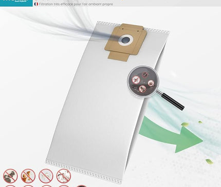 5-литровый пакет SPRINTUS T11 EVO - T12 ERA - FLOORY &amp; KARCHER NT 7/1 - T10/1 СОВМЕСТИМЫЙ 5-слойный пылесборник с высокой степенью фильтрации mst-krt10sms-001