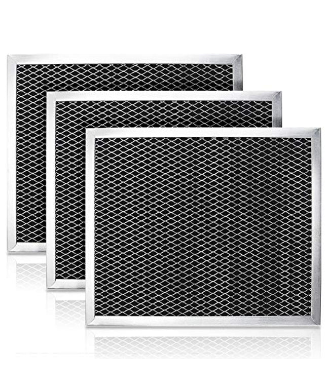 97007696 Charcoal Odour Filter for Range vent hood (8 3/4" X 10 1/2" X 3/8")-3 Pack