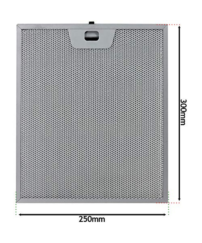 250x300 Metal Mesh Cooker Hood Extractor Vent Grease Filter for Electrolux Pack of 2 00431222