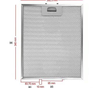 81481030 TEKA Dunstabzugshaubenfilter 340x282mm DY90, DP90, DH90 
