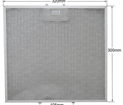 Фильтр для вытяжки Gorenje 184756 320x300 мм металлический жироулавливающий