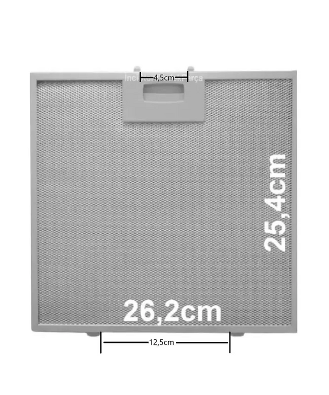 V47006100 Сетка Фильтр для вытяжки 262 х 253 мм Запчасти Beko, Esty, Finlux, Vestel, Hotpoint
