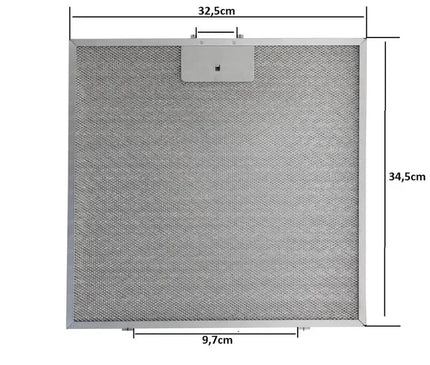 Teka DY70 Davlumbaz Yağ Filtresi 325x345 mm 81460138 - 81484011 Uyumlu Metal Aspiratör Filtresi