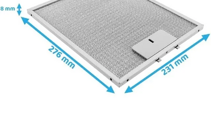 4055101671 Фильтр для вытяжки 276x231 мм AEG Electrolux Husqvarna JUNO фильтр для вытяжки, сетка для вытяжки,