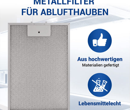 Dunstabzugshaube Filter Metall 320x220mm Ersatz für Bosch 00362380 Fett Filter